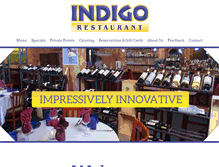 Tablet Screenshot of indigocuisine.com